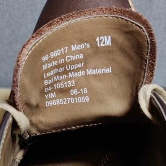 Mens Chaps Ralph Lauren Brown Leather Chukka Boots Size 12 Lug Shoes Ankle main image 4